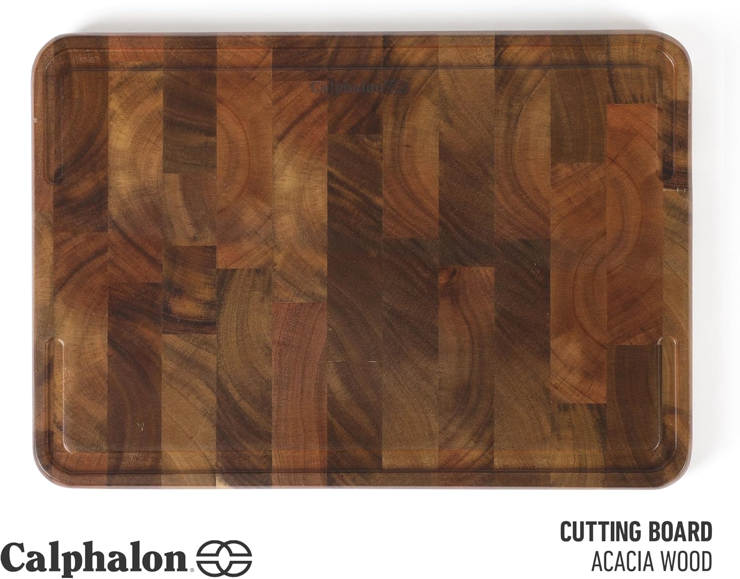 Calphalon Edge Guard End Grain Acacia Wood Cutting Board