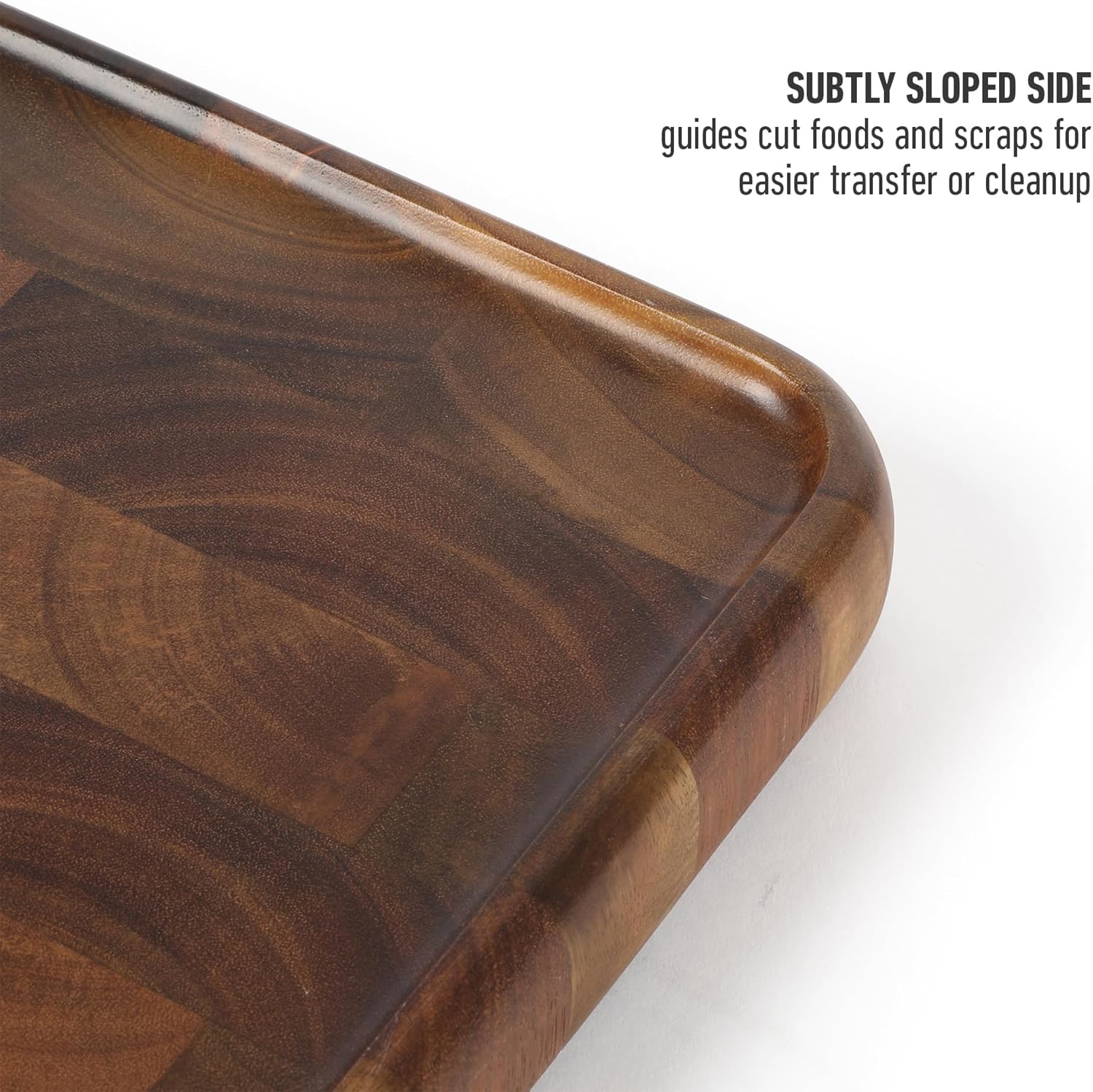 Calphalon Edge Guard End Grain Acacia Wood Cutting Board