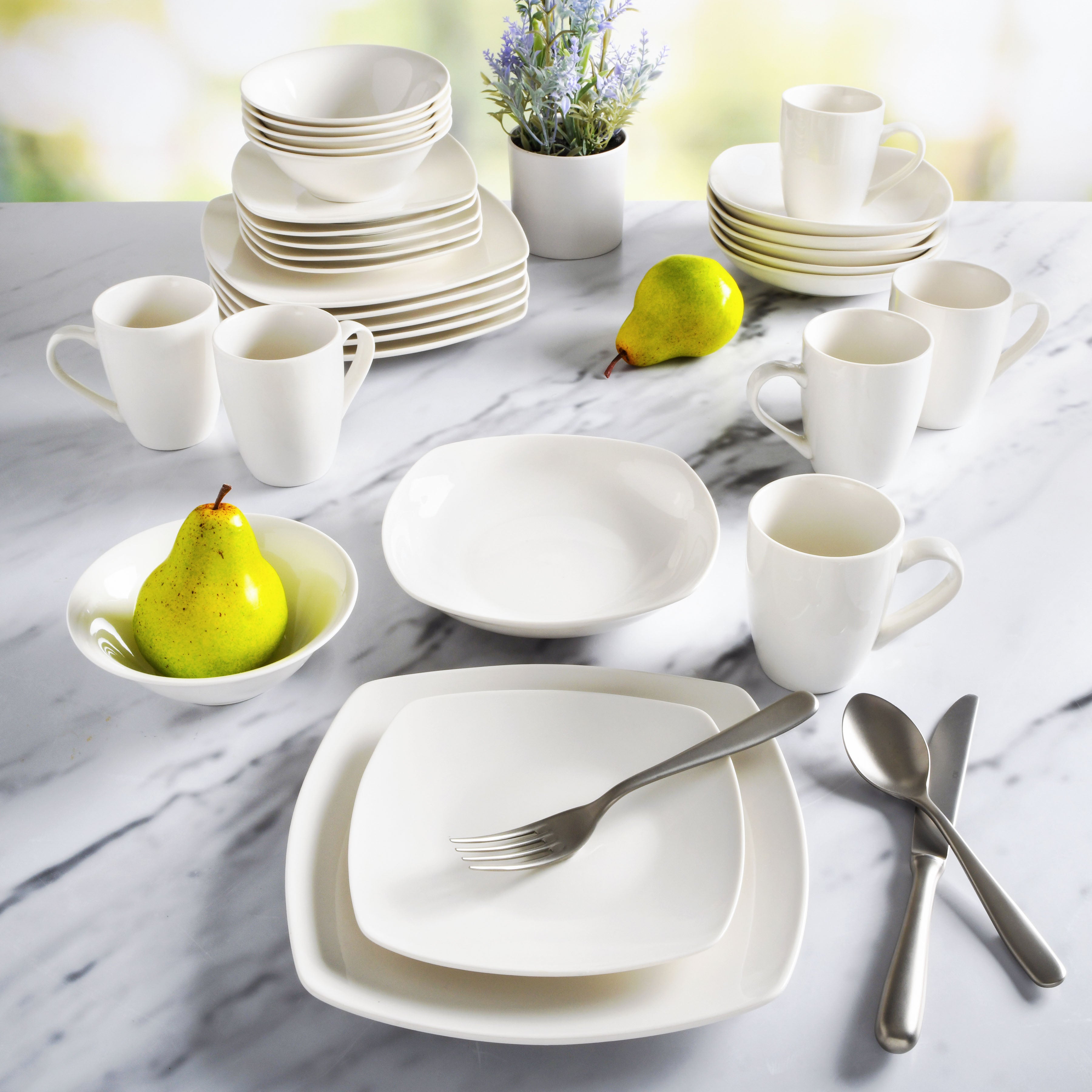 Gibson elite white deals dinnerware