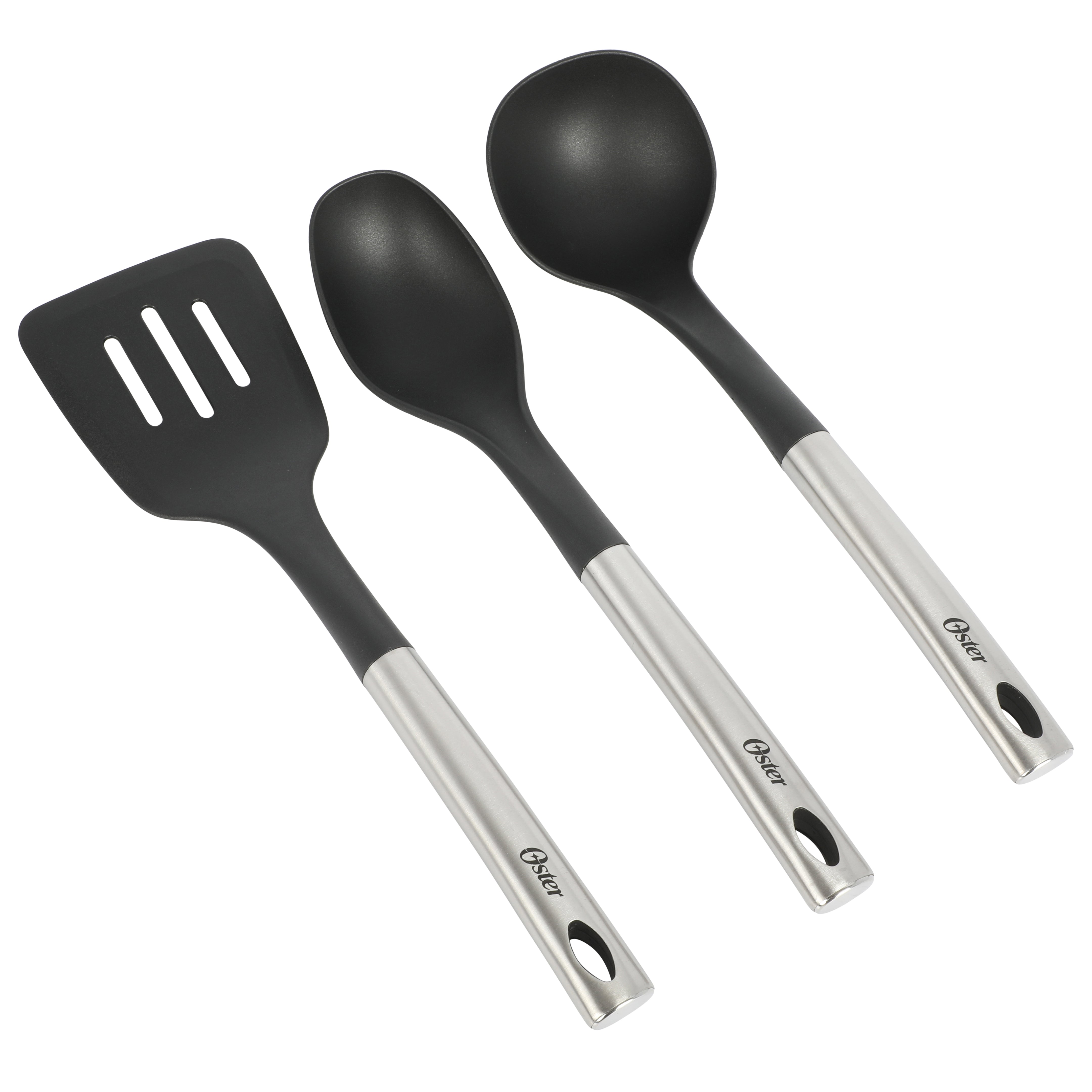 5-Piece Stainless Steel Cooking Utensil Set - Spoons, Ladle, Turner (Unbranded)