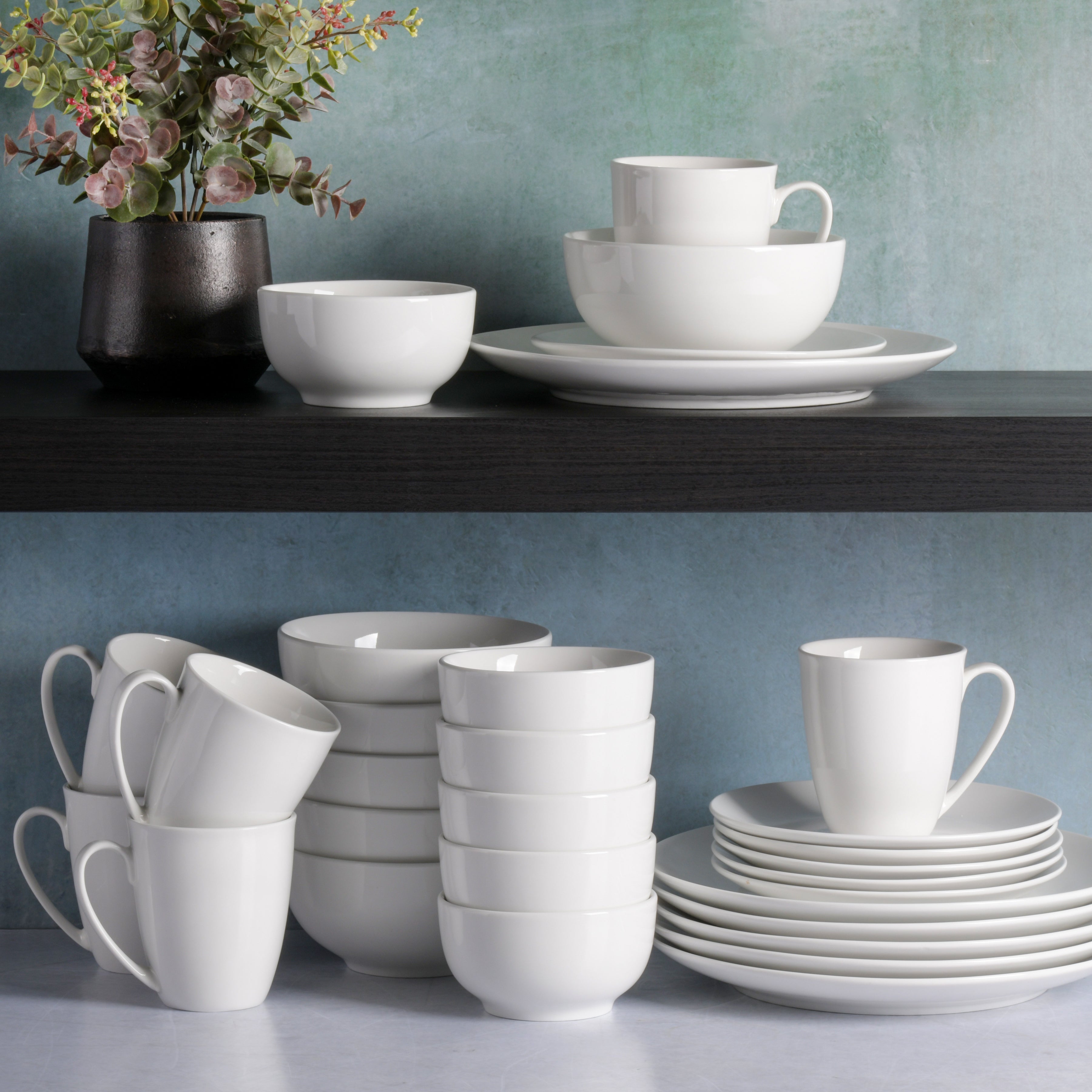 Gibson Home Ogalla Whiteware Dinnerware Set