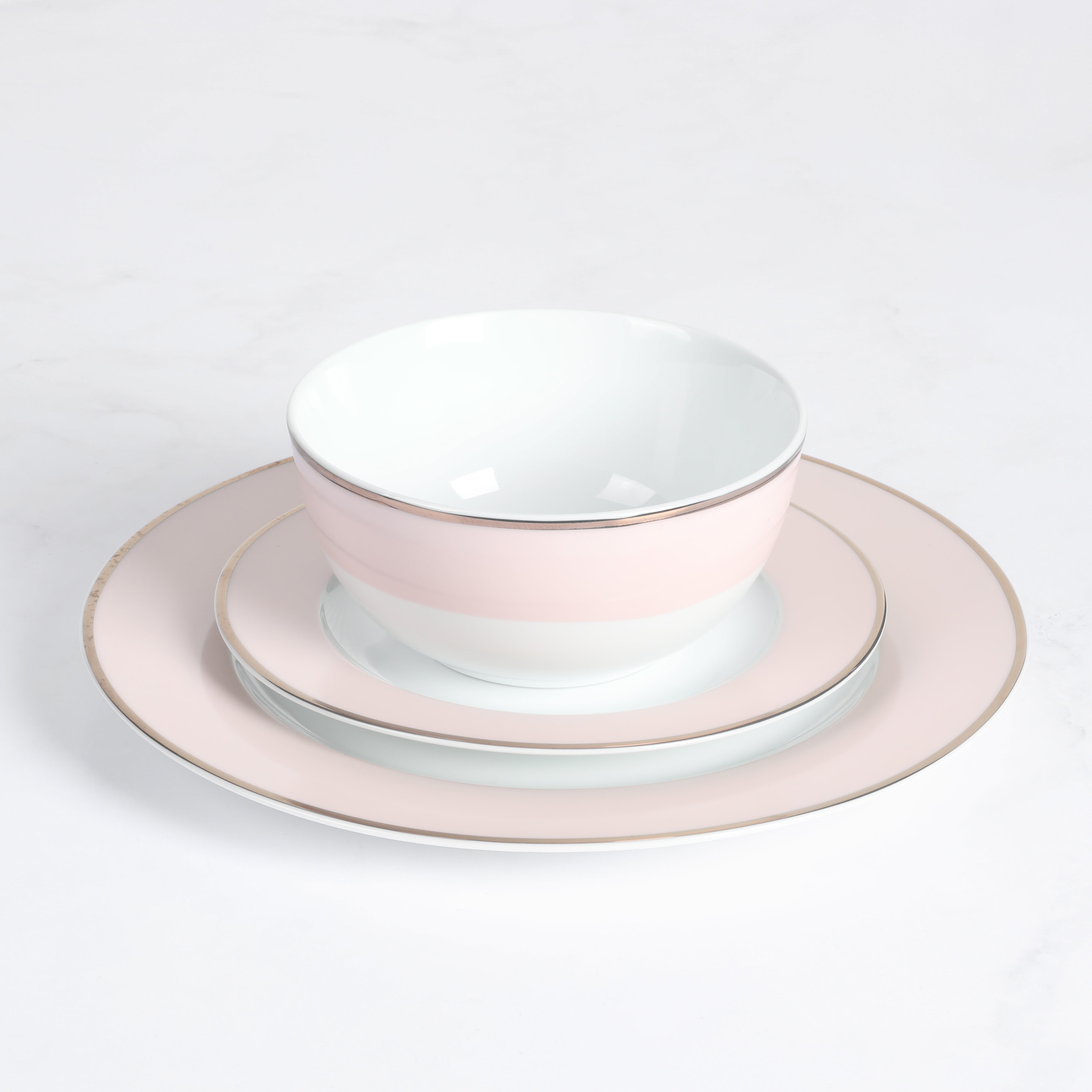 Martha Stewart Gracie Lane 12-Piece Porcelain Decorated Dinnerware Set