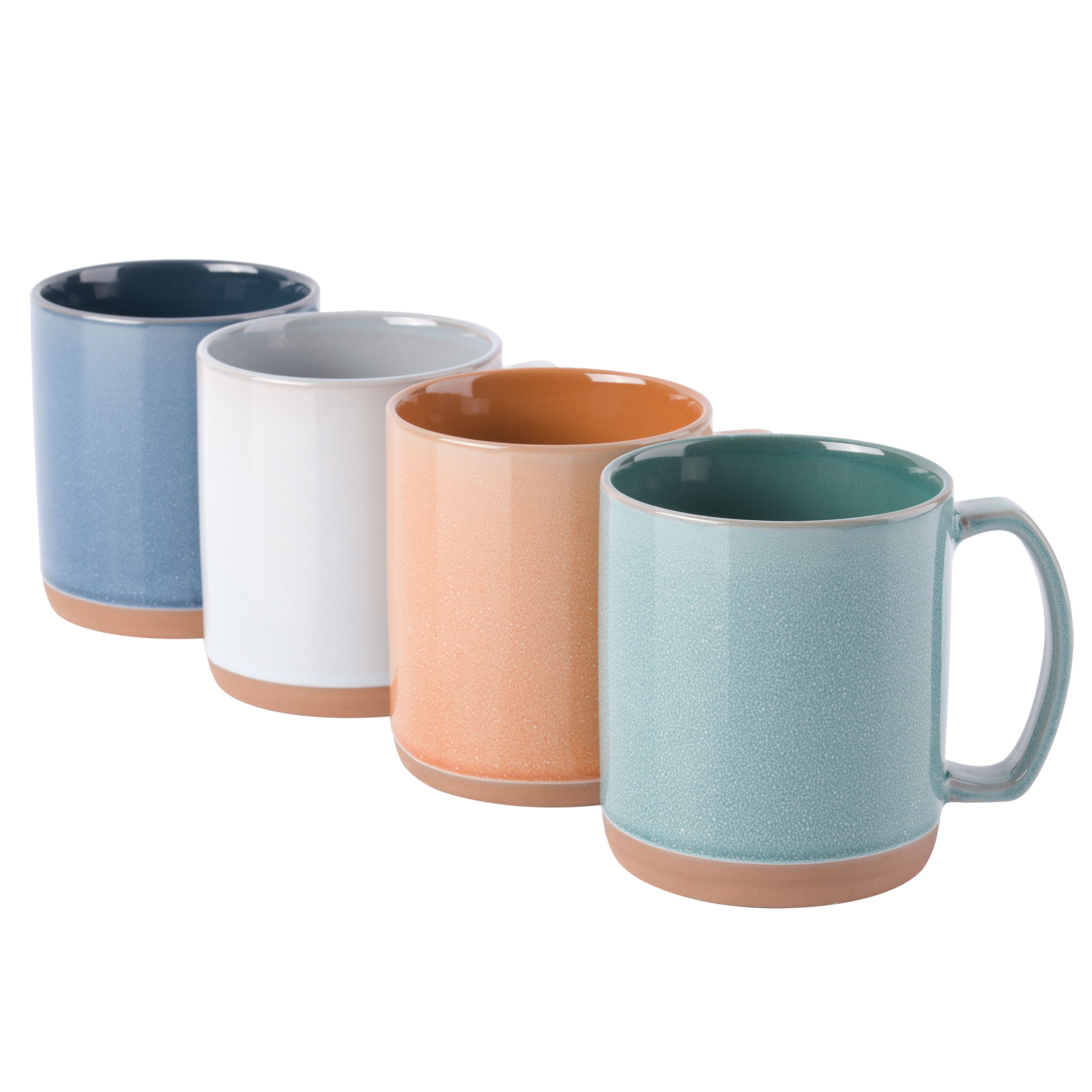 Mr. Coffee Dorsey 4-Piece 18.5oz Assorted Color Mug Set