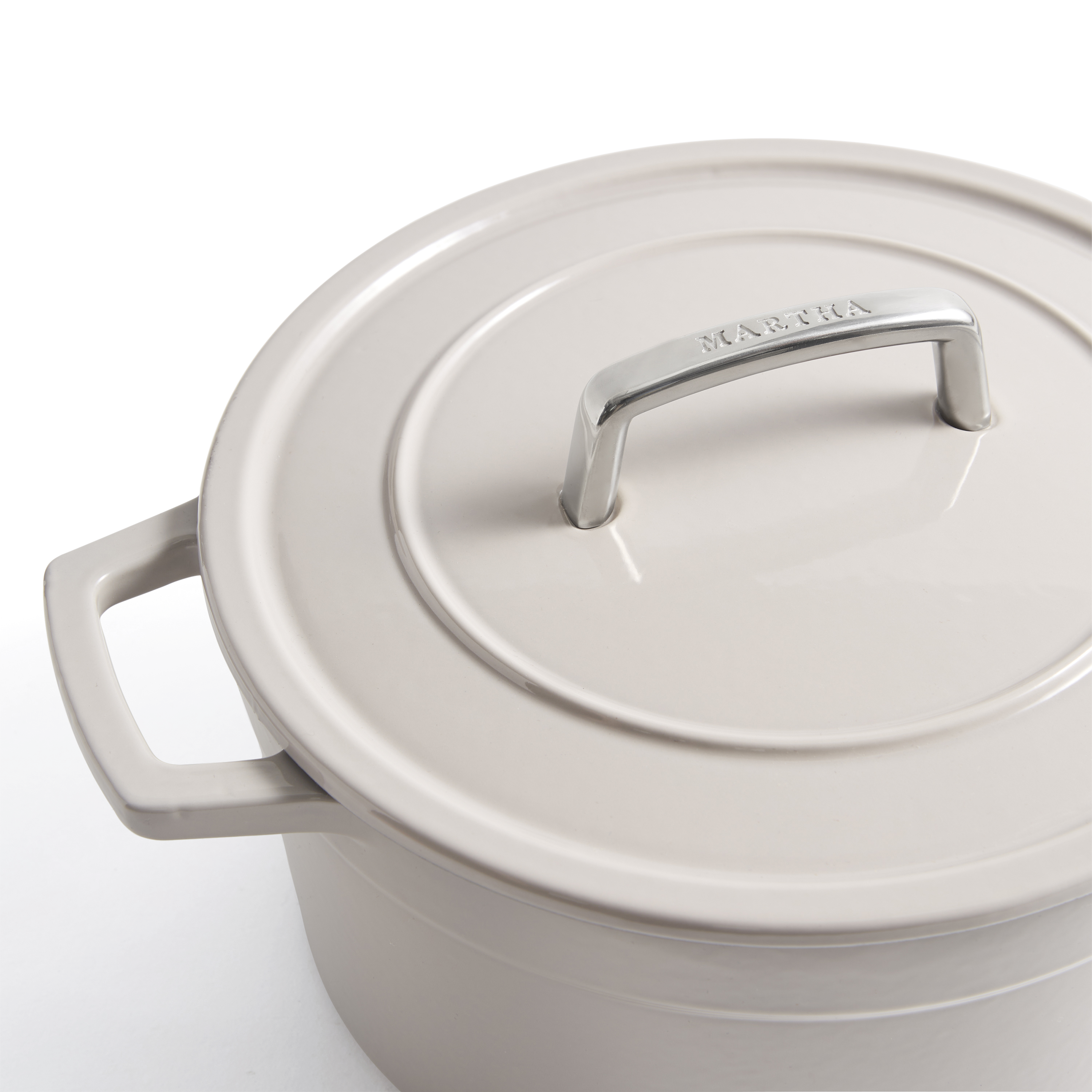Martha Stewart Collection Enameled Cast Iron Dutch Oven - Thumbnail 5