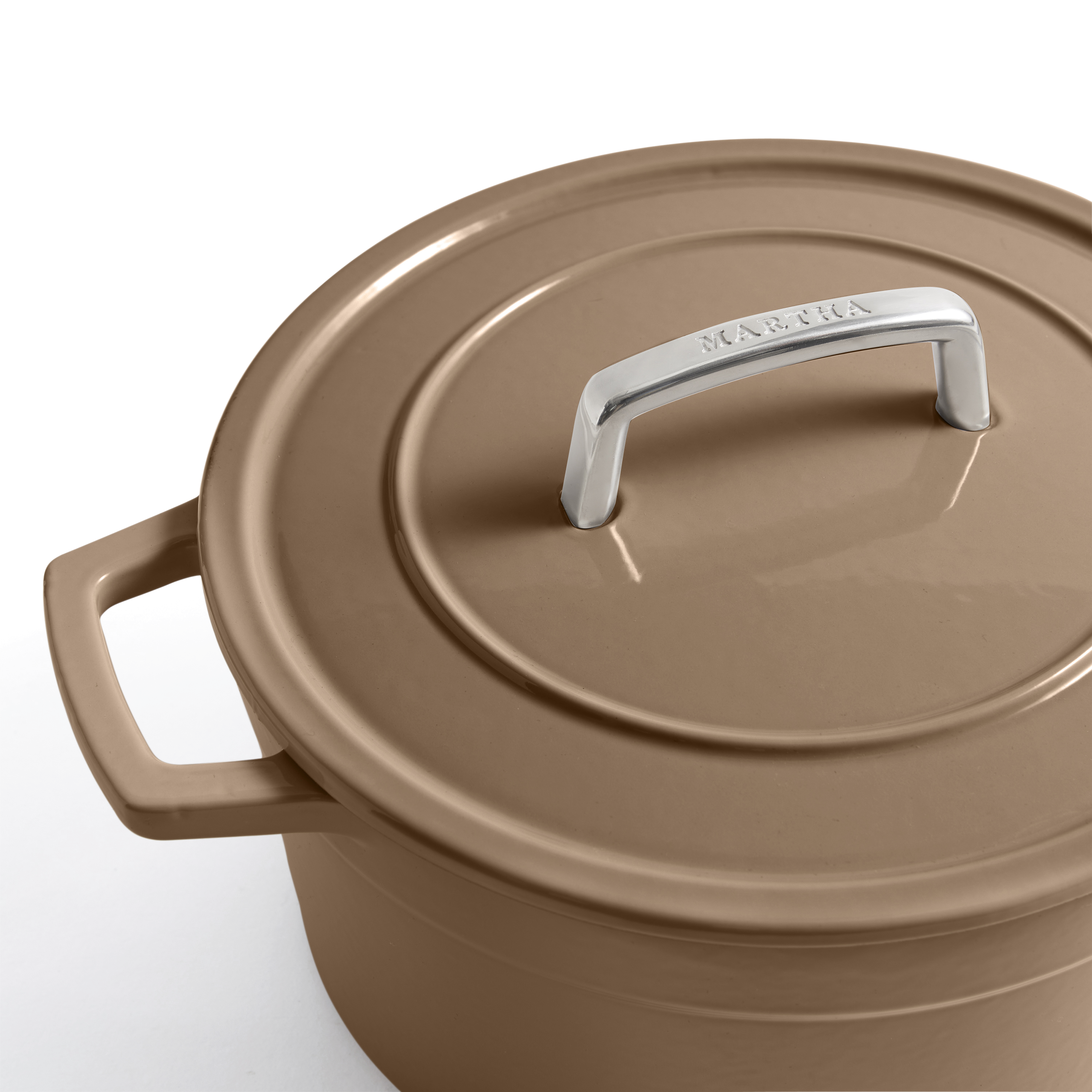 Martha Stewart Enameled Cast Iron Dutch Oven - Thumbnail 3