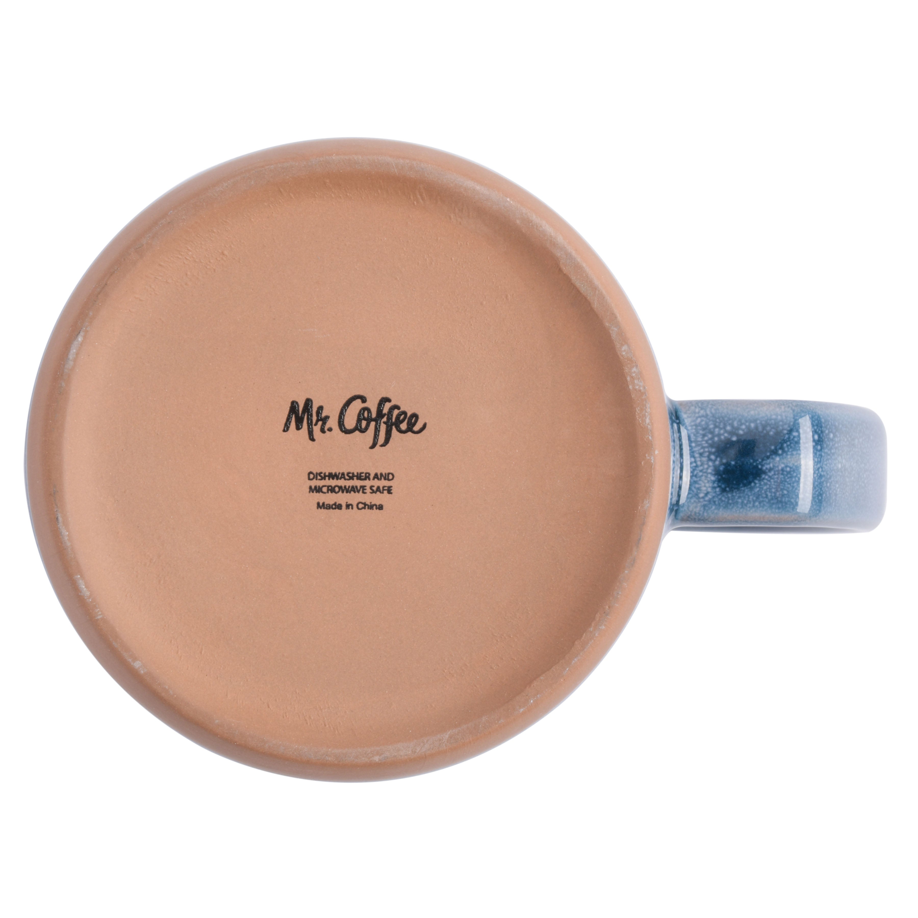 Mr. Coffee Dorsey 4-Piece 18.5oz Assorted Color Mug Set