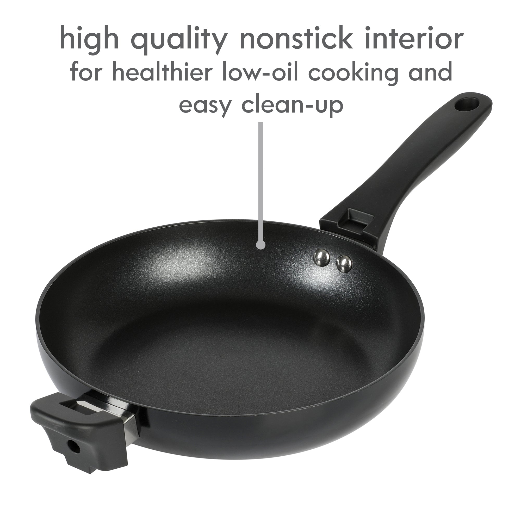 Nonstick Cookware Set - 12 PCS Stackable Pots and Pans Set