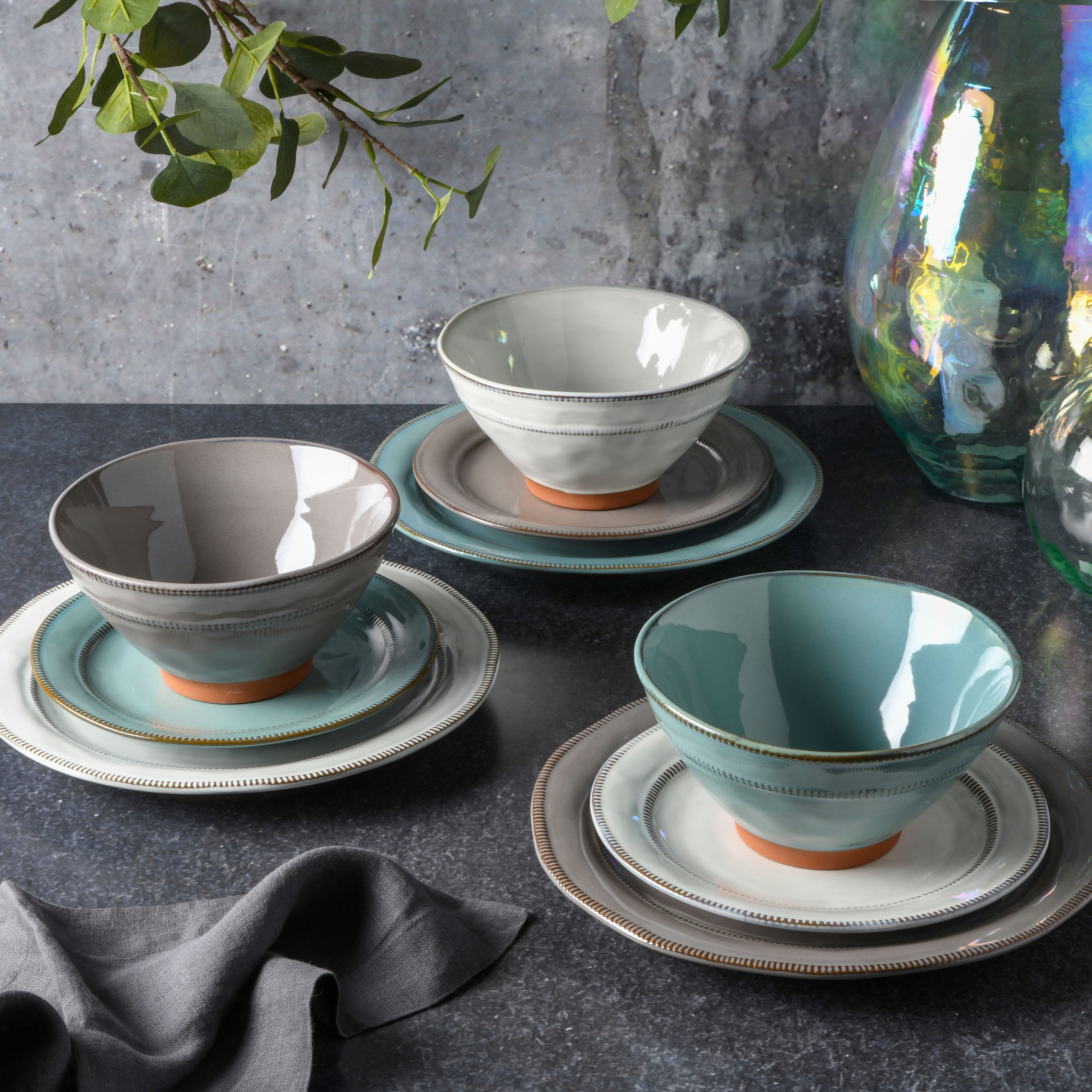 Terracotta dinnerware clearance set