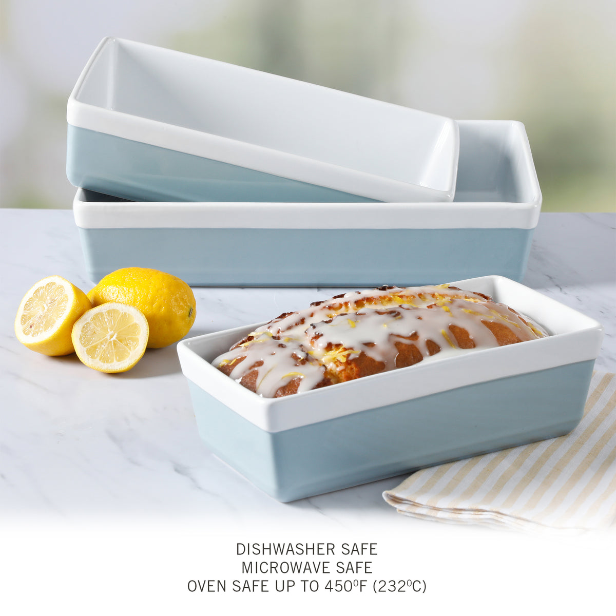 Martha Stewart 3Piece Oven to Table Stoneware Baker Set