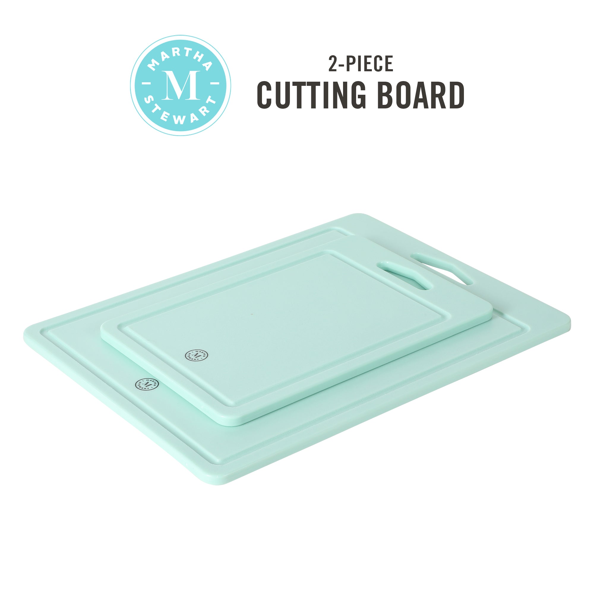 Martha Stewart Everyday Fayer 2 Piece Polypropylene 16in And 12in Cutting  Board Set In White : Target