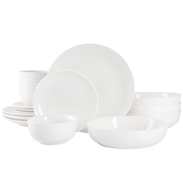 Gibson Home Everyday Ralston 16-Piece Dinnerware Set in Grey