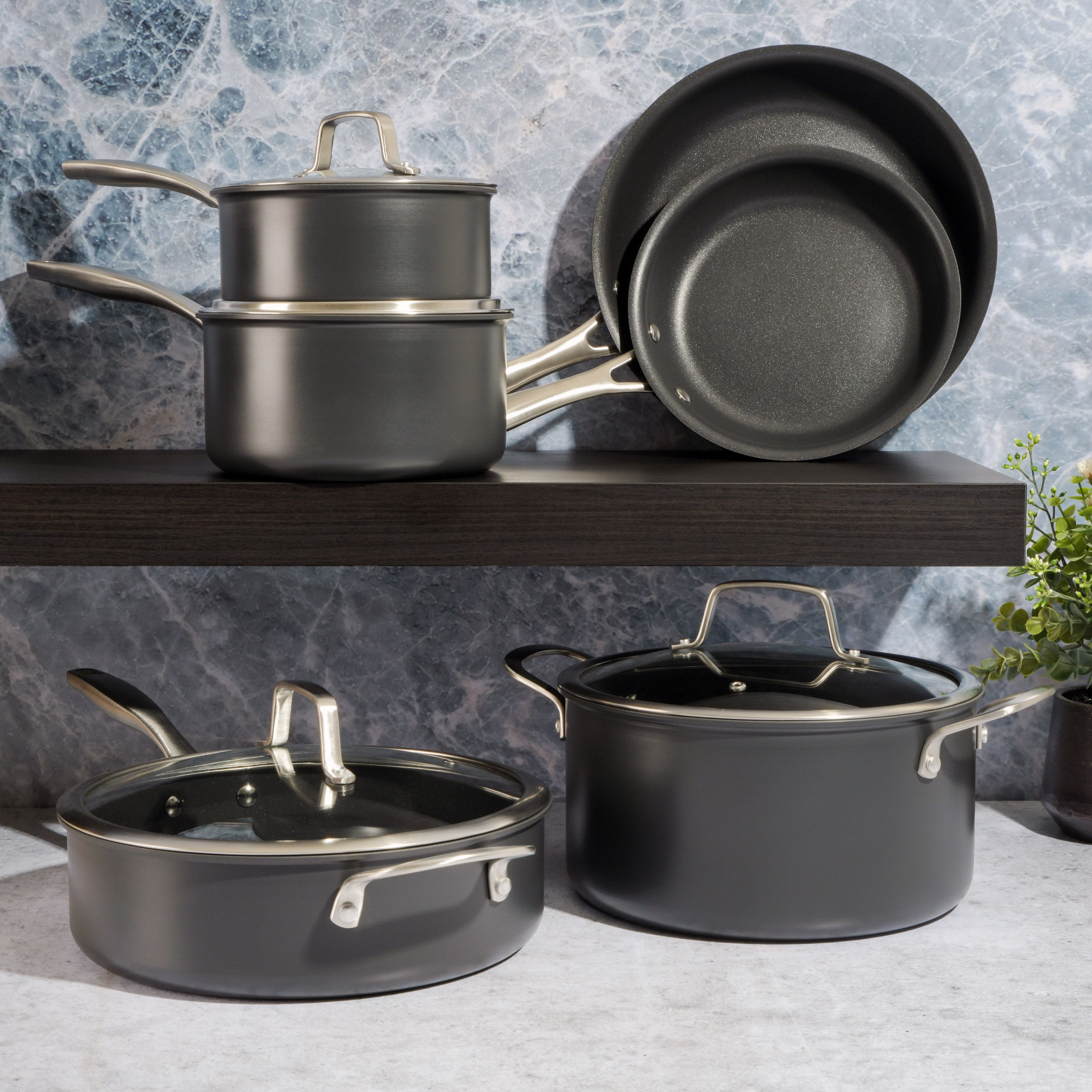 Granitestone 13 Pc Pots and Pans Set Non Stick Cookware Set, Kitchen  Cookware Sets, Pot and Pan Set, Pot Set, Hard Anodized Non Stick Pots and  Pans
