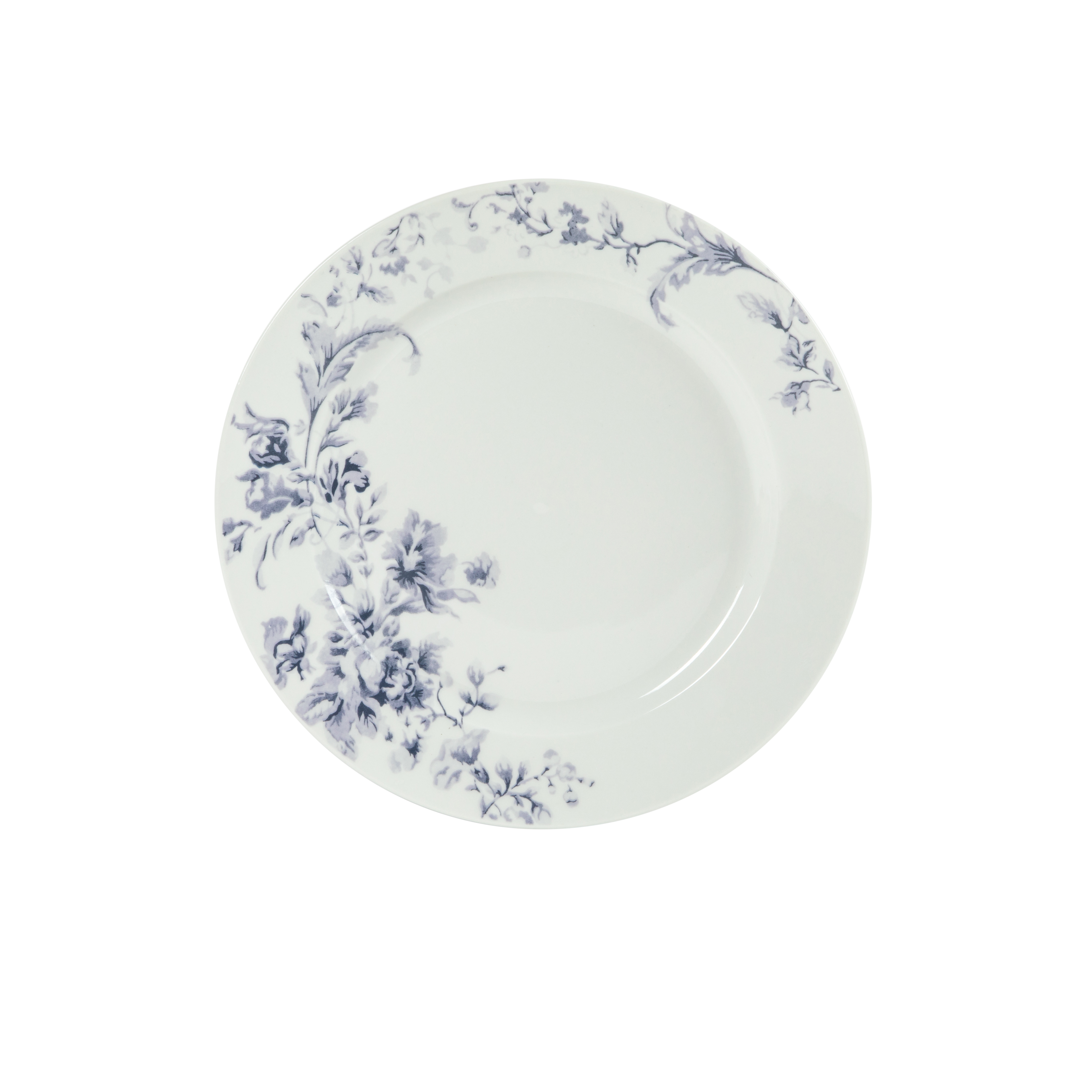 Martha Stewart Plates and Bowls Set, 16 Piece Dinnerware Set for 4, Blue/white