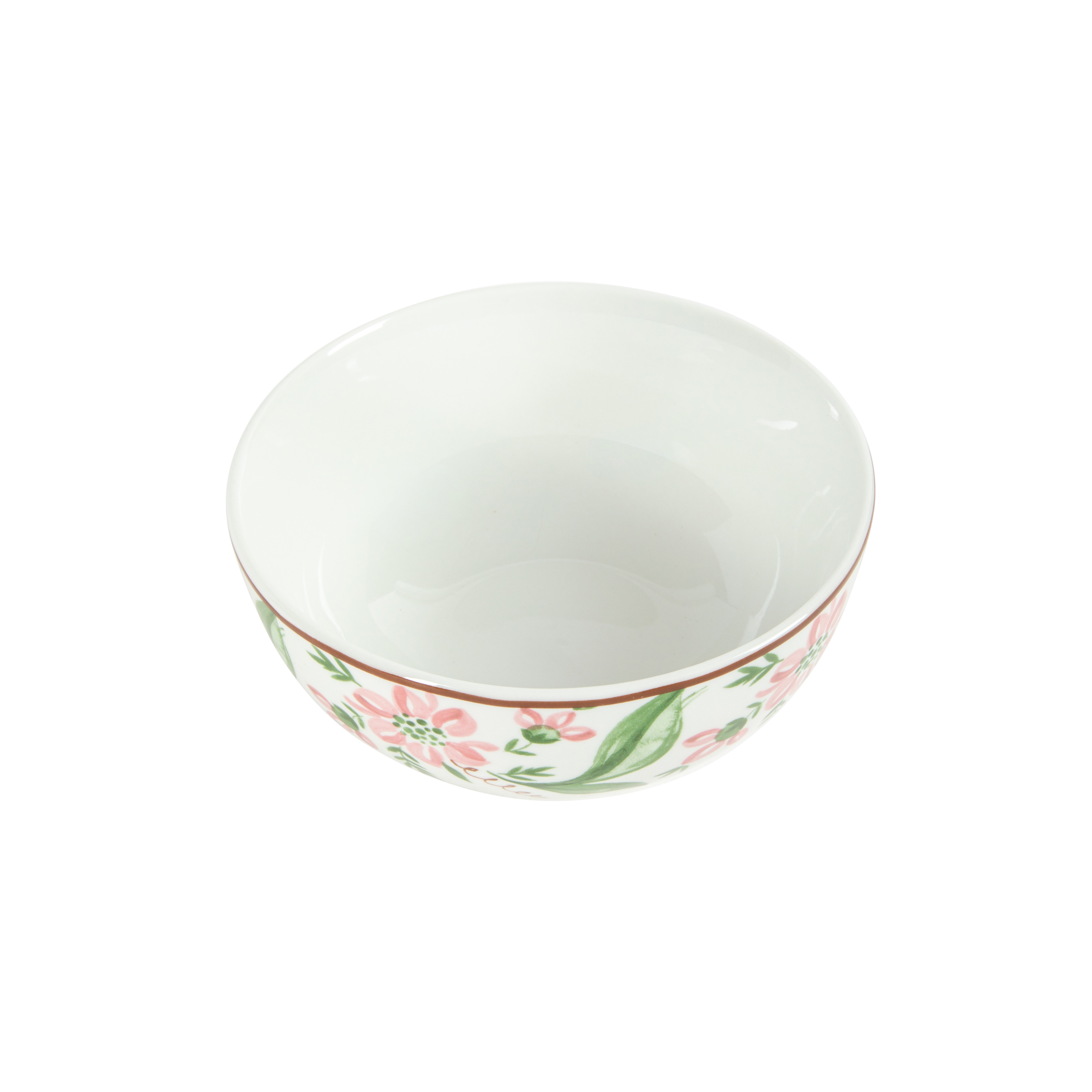 Martha Stewart Plates and Bowls Set, 16 Piece Dinnerware Set for 4, Pink/Green