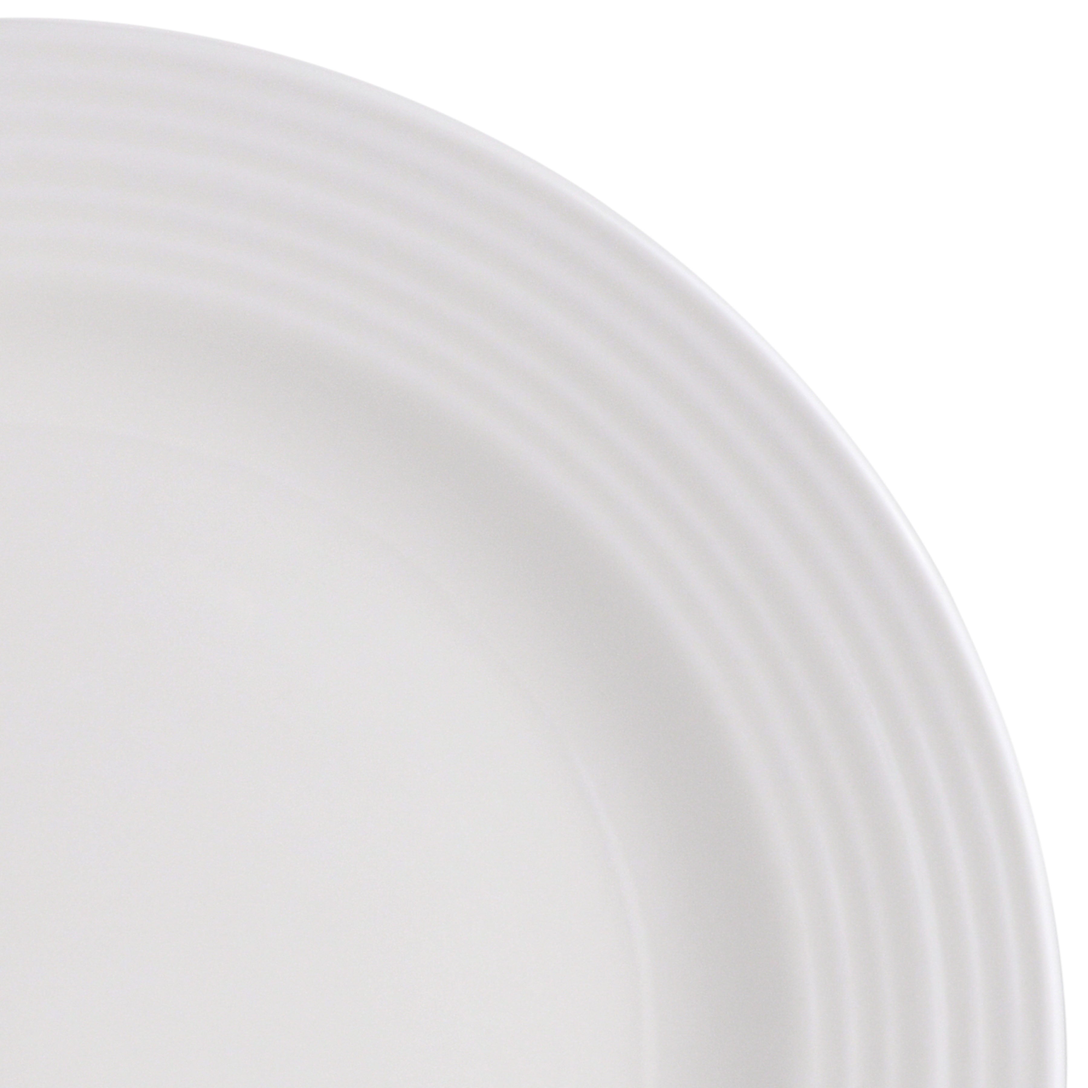 Gibson Home Amelia Court 16-Piece Fine Ceramic Dinnerware Set - White