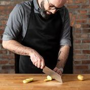 Babish High-Carbon 1.4116 German Steel Cutlery, 7.5 Clef (Cleaver + Chef)  Kitchen Knife, Good Housekeeping Standout Knife of 2022