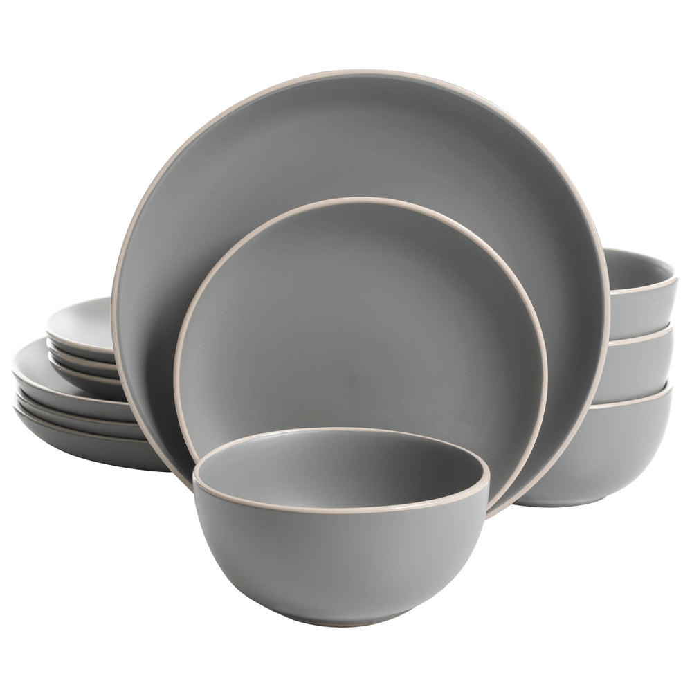 Gibson Home Rockaway 12 Piece and Candy Skies 12 Piece Melamine