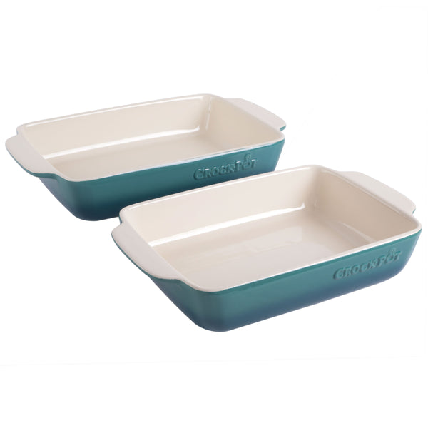 Megagoods Crock Pot Artisan 2-Piece Stoneware Bake Pans - Gradient Red