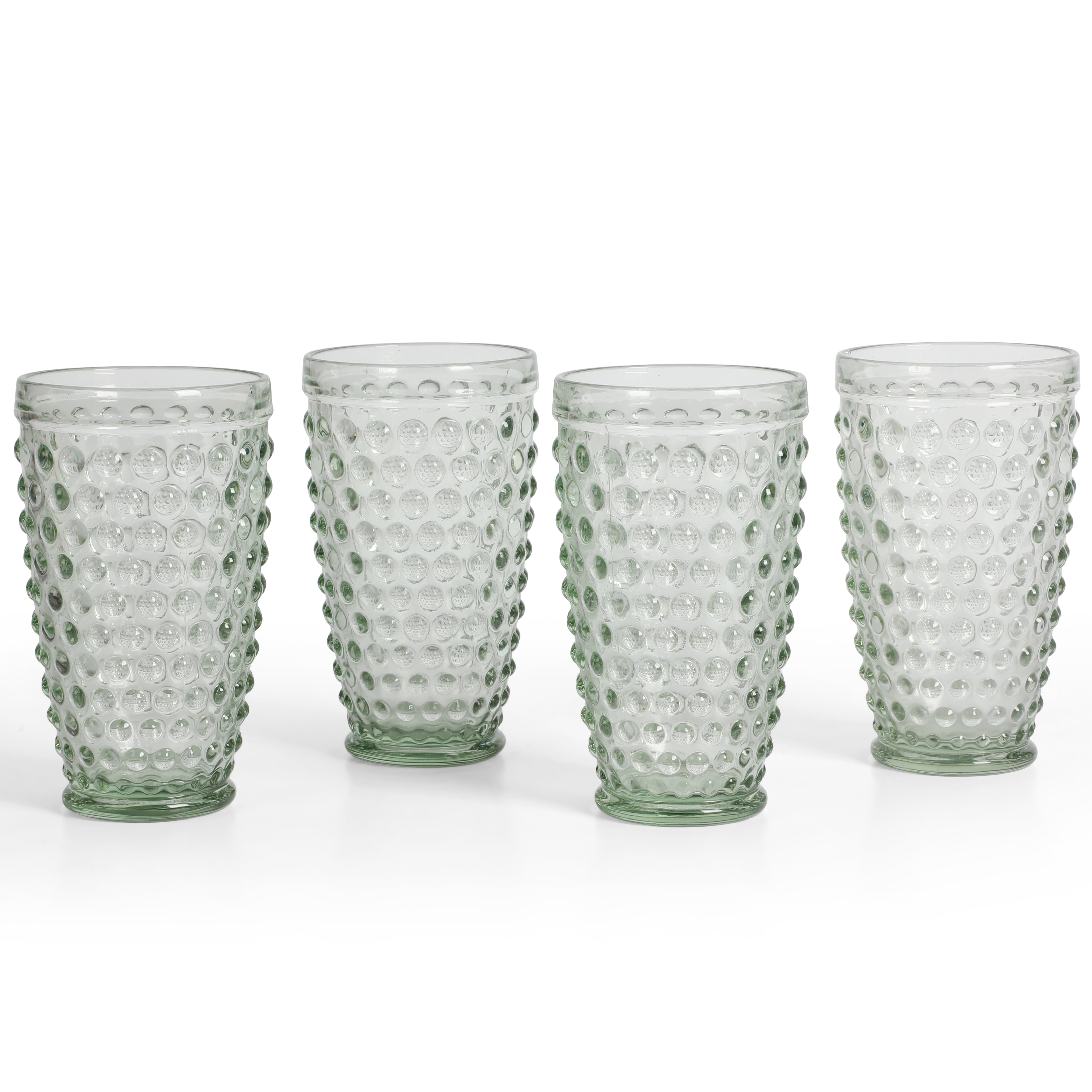Clear Hobnail Drinking Glass