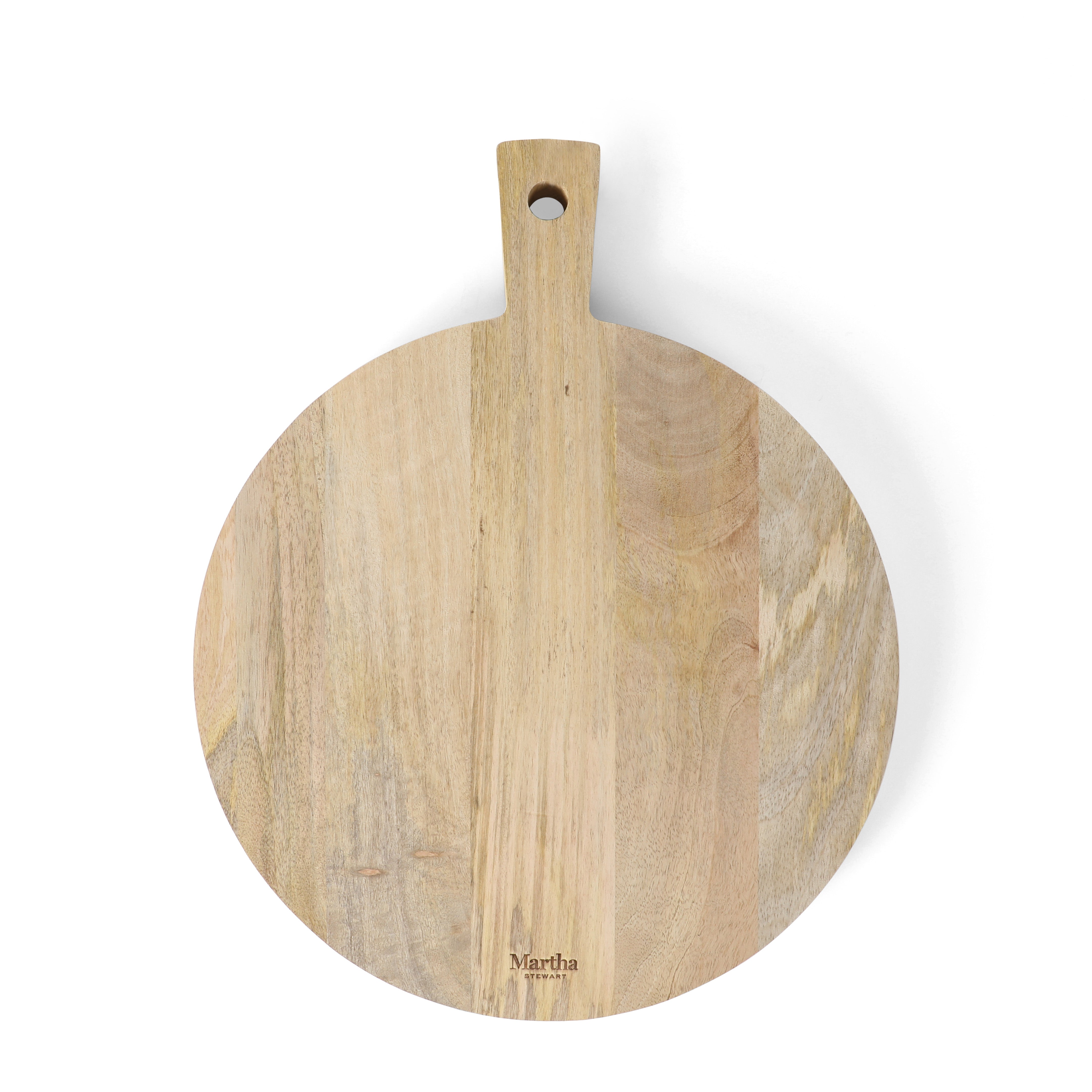 Martha Stewart Kindale Mango Wood Round Cutting Board