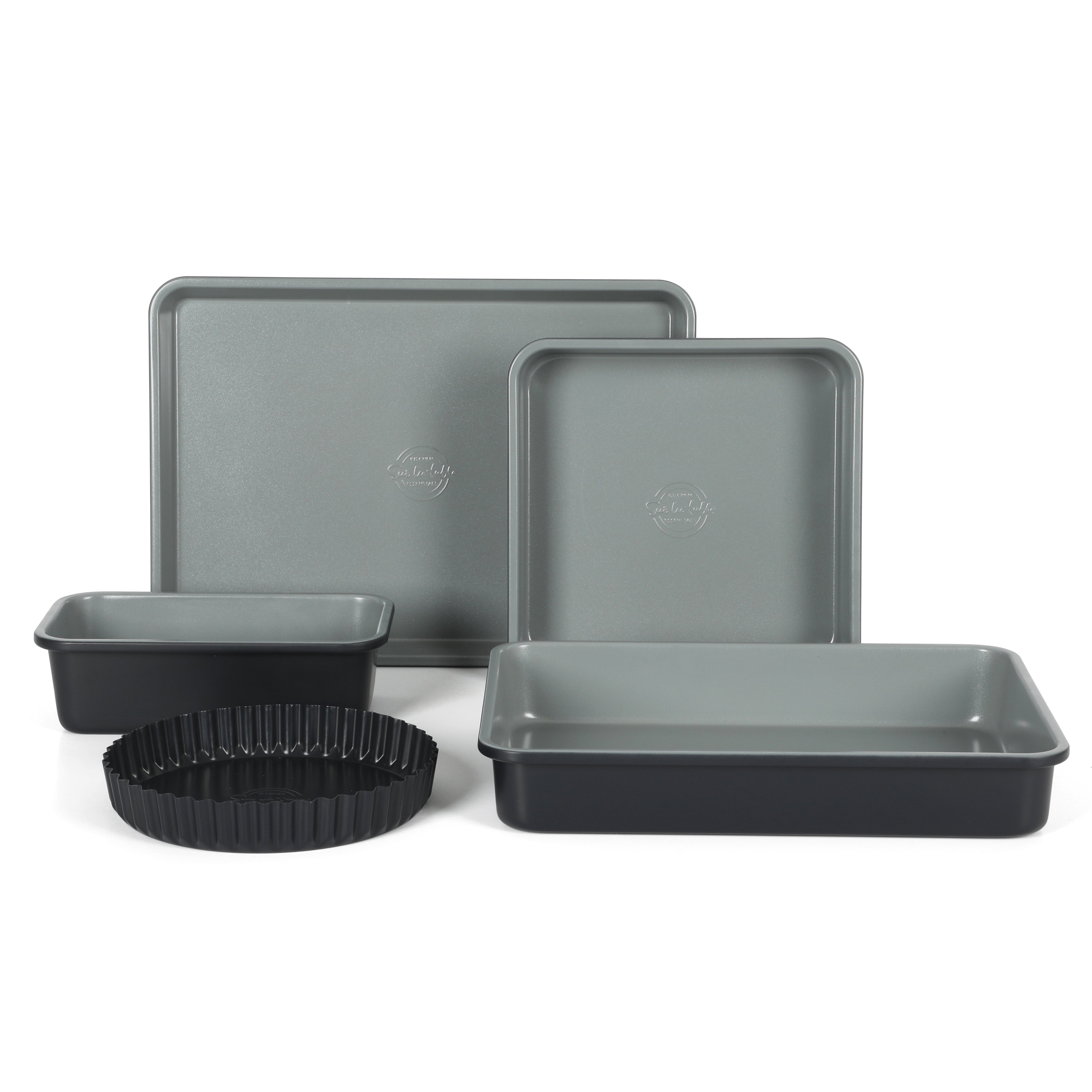 Sur La Table Kitchen Essentials Carbon Steel Bakeware Set w/ Premium PFA Free Grey Ceramic Nonstick