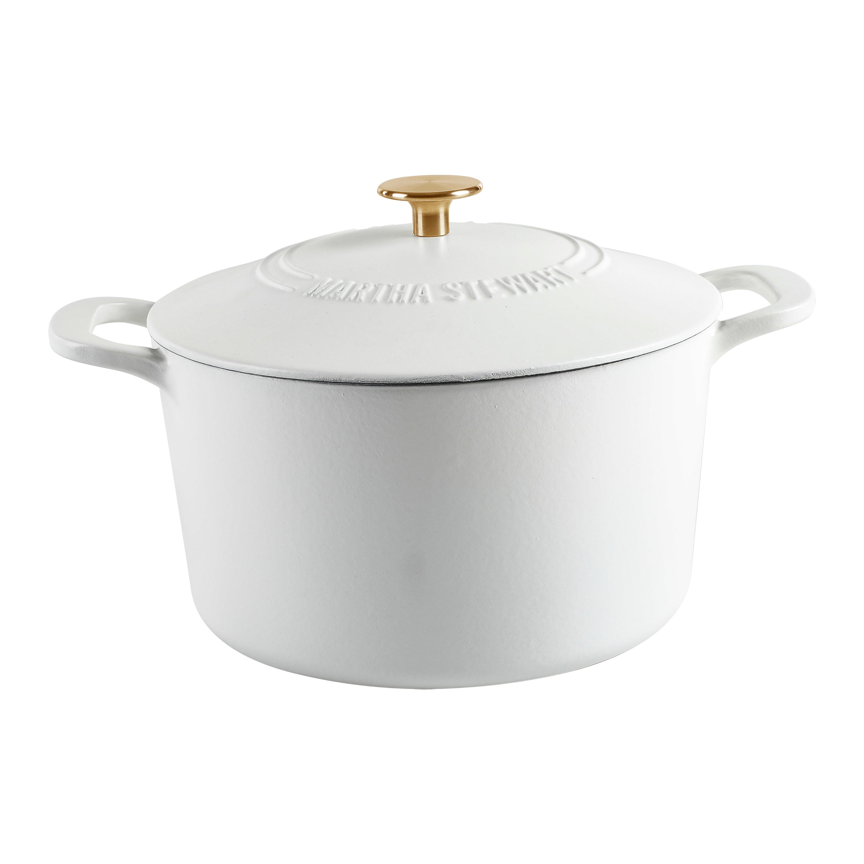Martha Stewart Gatwick 7-Quart Enameled Cast Iron Dutch Oven