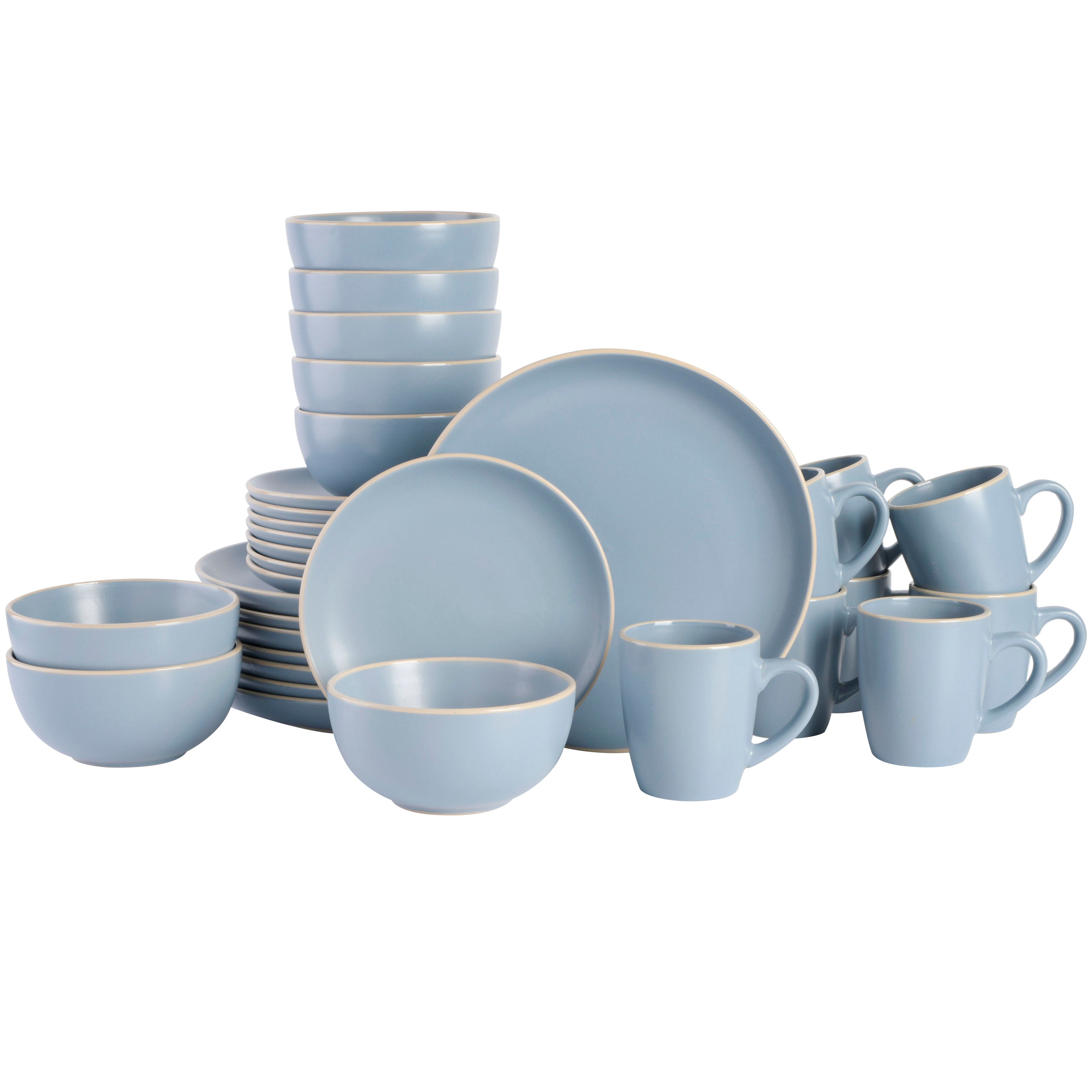 Gibson Home Rockaway 32 Piece Dinnerware Set