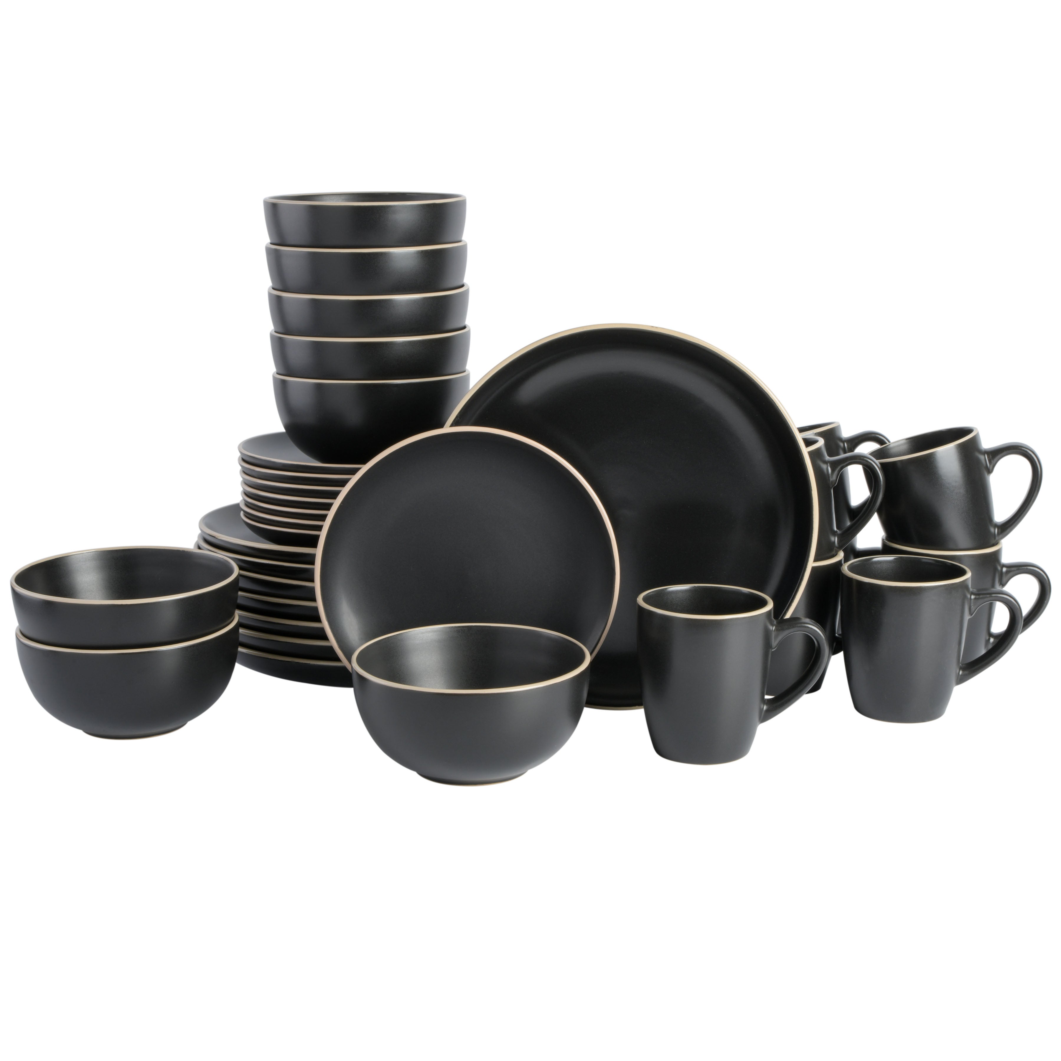 Gibson Home Rockaway 32 Piece Dinnerware Set