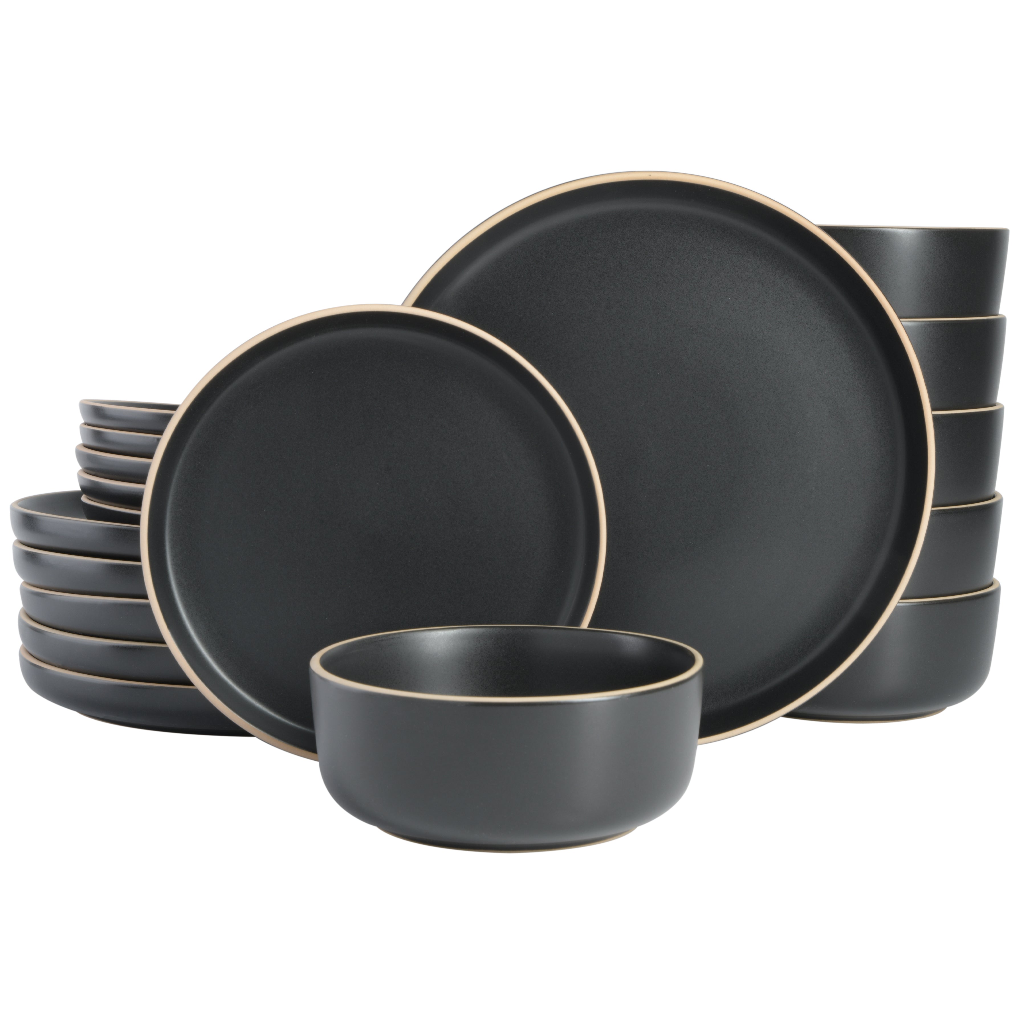Gibson Home Zuma 18-Piece Stoneware Dinnerware Set