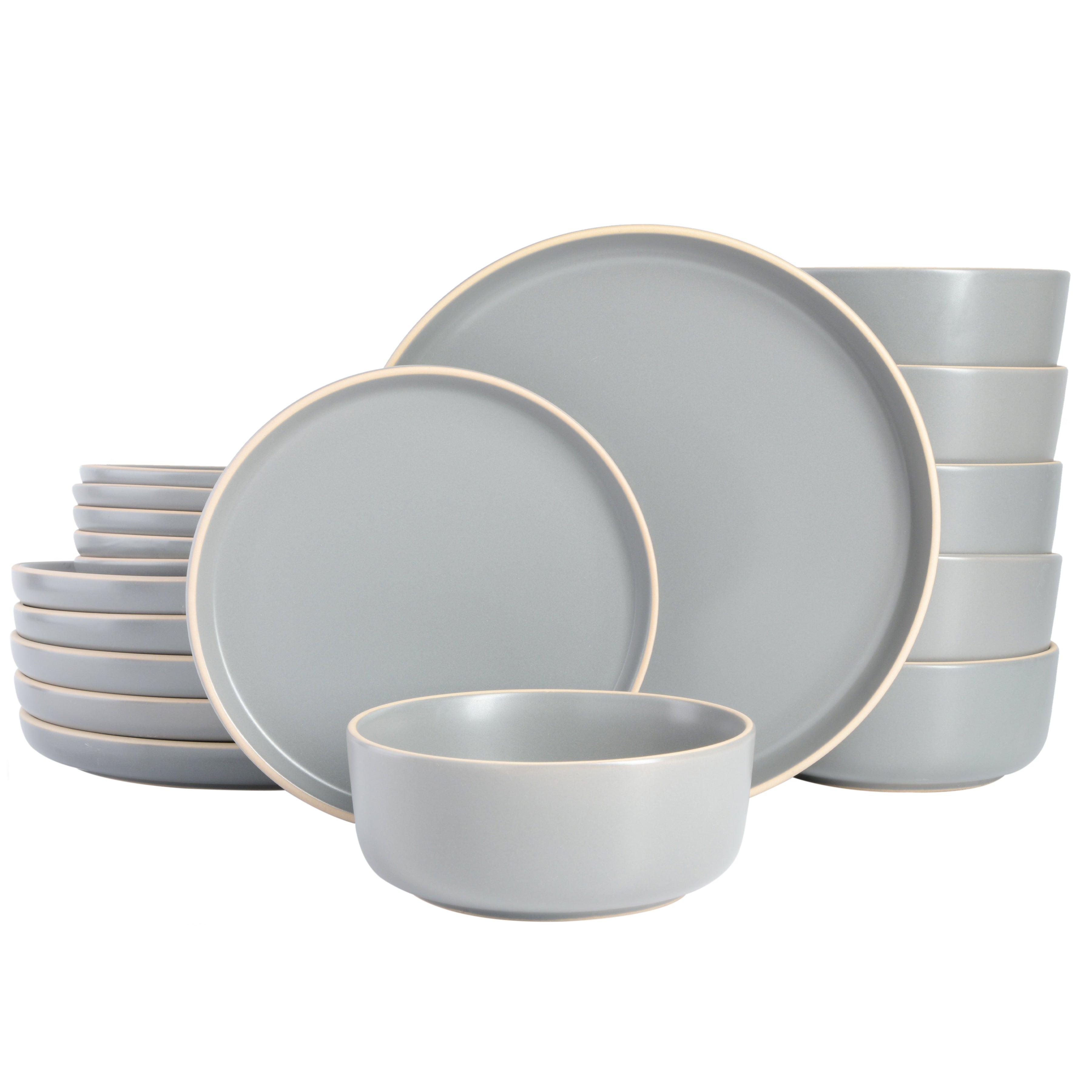 Gibson Home Zuma 18-Piece Stoneware Dinnerware Set